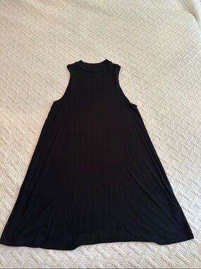 Topshop Black Sleeveless Mini Dress